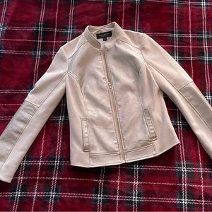 Marc New York Beige Leather Jacket